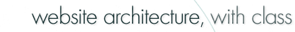 website architecture, with class